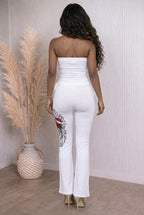 True Love Ruched Printed Tube Set