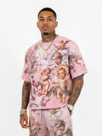 Fallen Angels Graphic Shorts Set