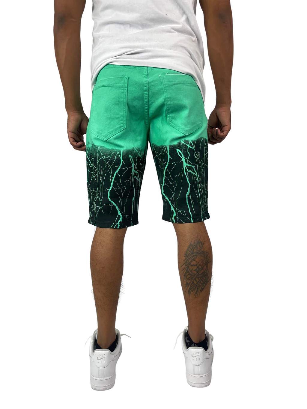 Struck By Lightning Denim Shorts