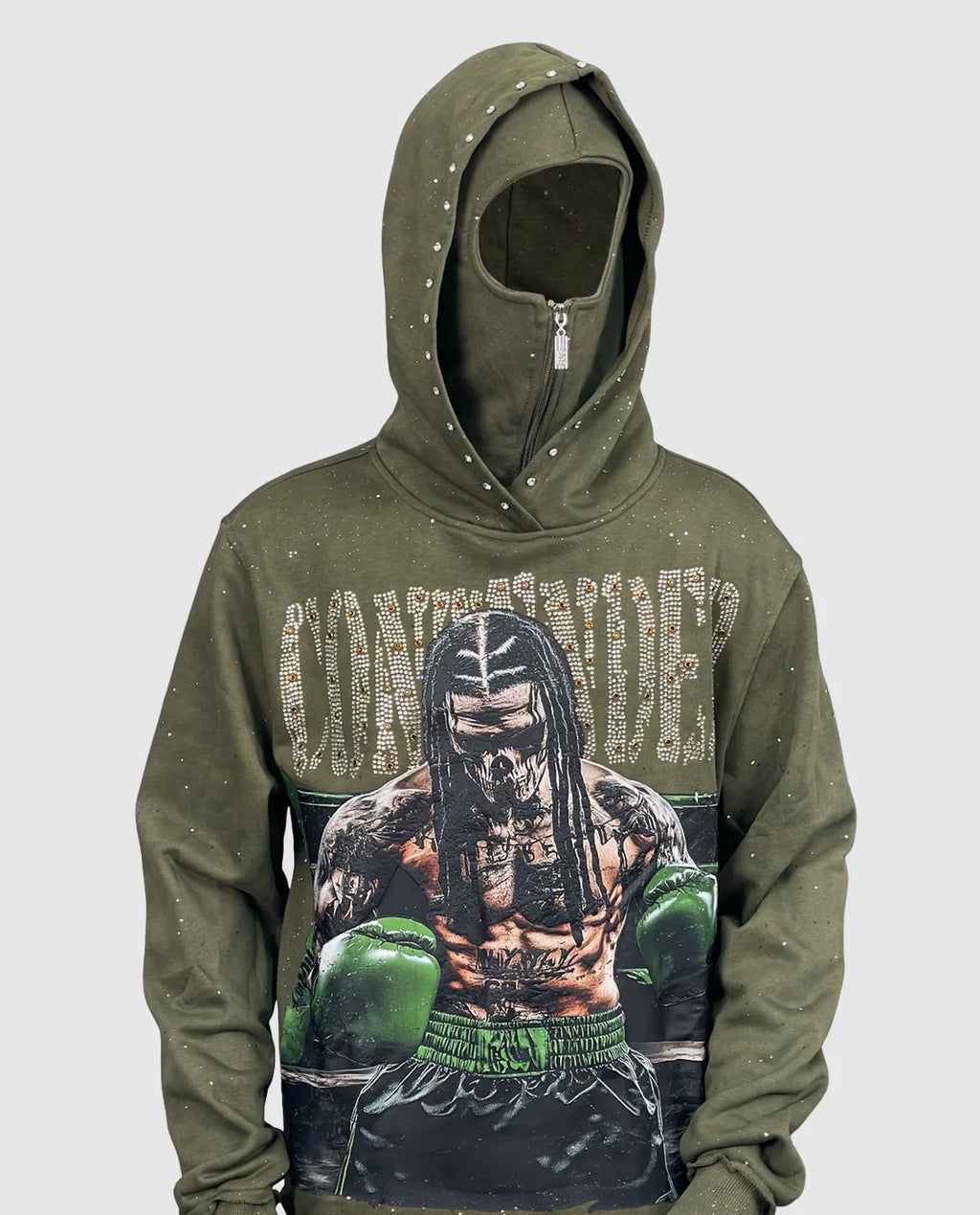 Sheisty Cropped Mask Hoodie