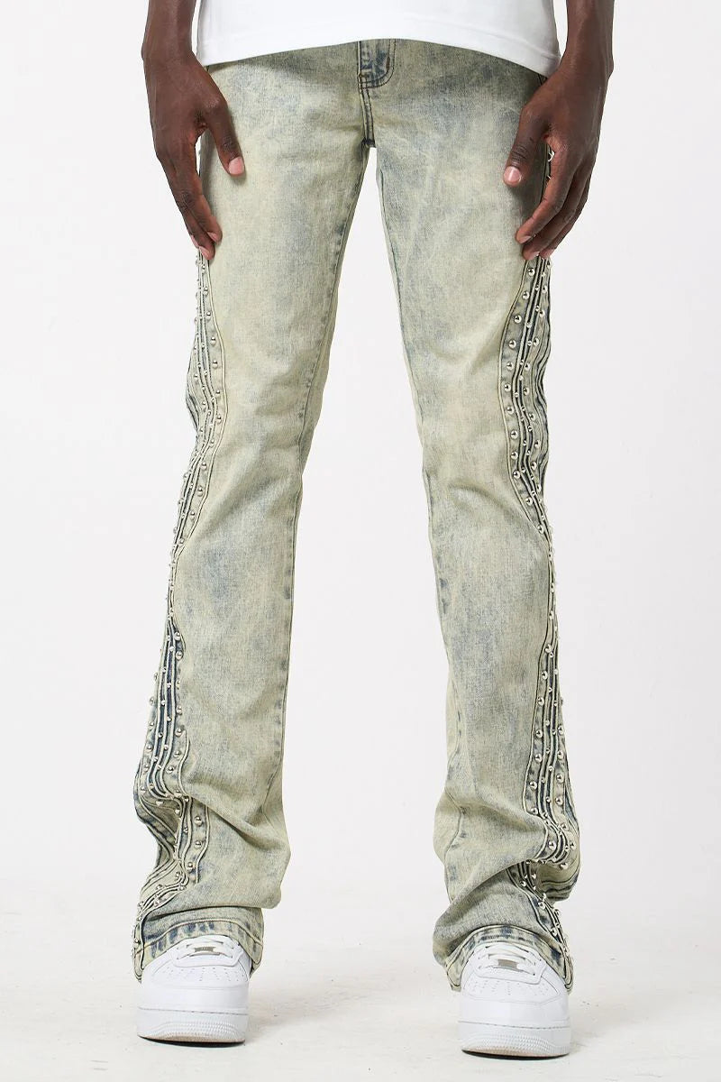 Outstanding Embroidered Side Detail Jeans