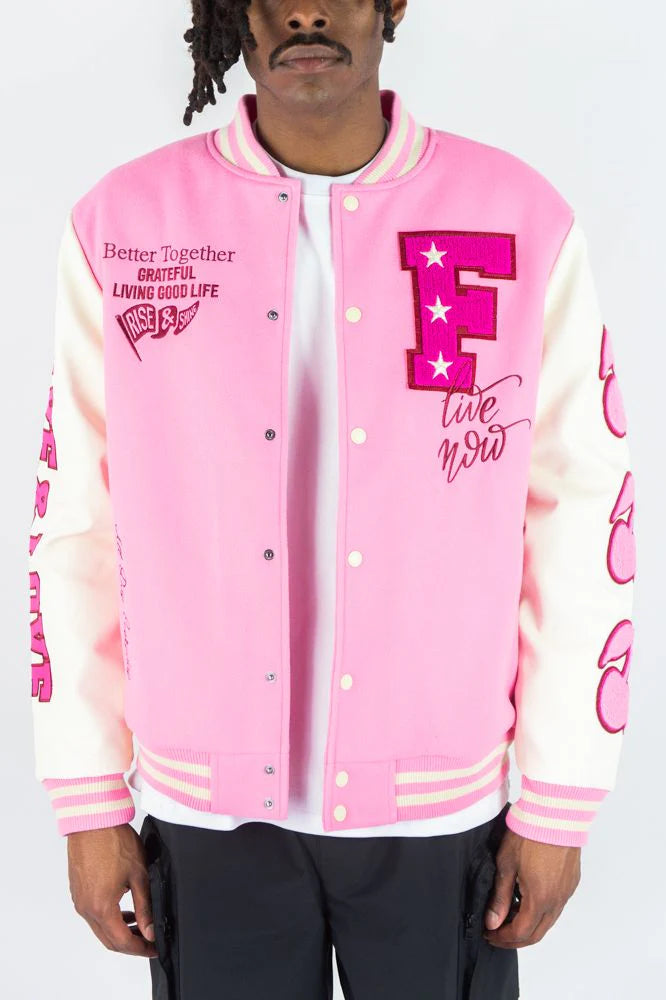 Live & Love Varsity Jacket
