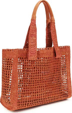 Chloé East-West Banana Raffia Tote