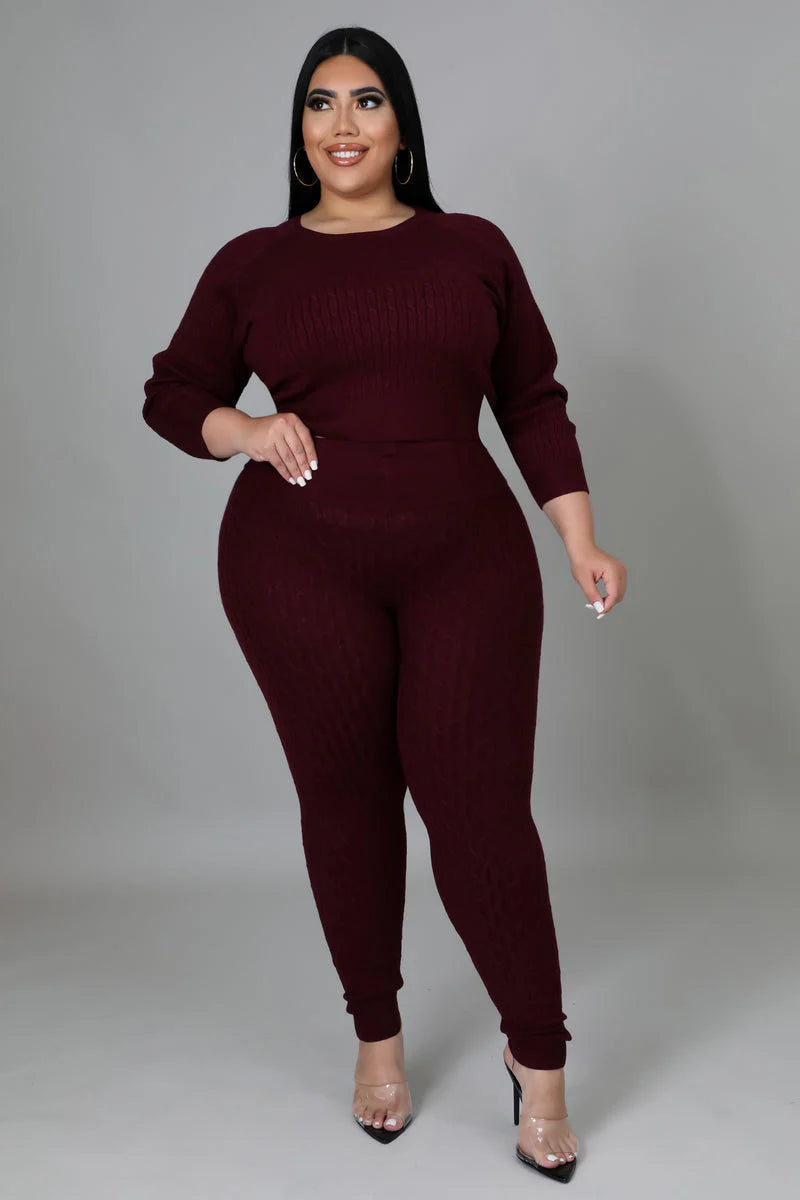 All Together Knit Set (Plus Size)