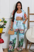 Venice Print Pants Set