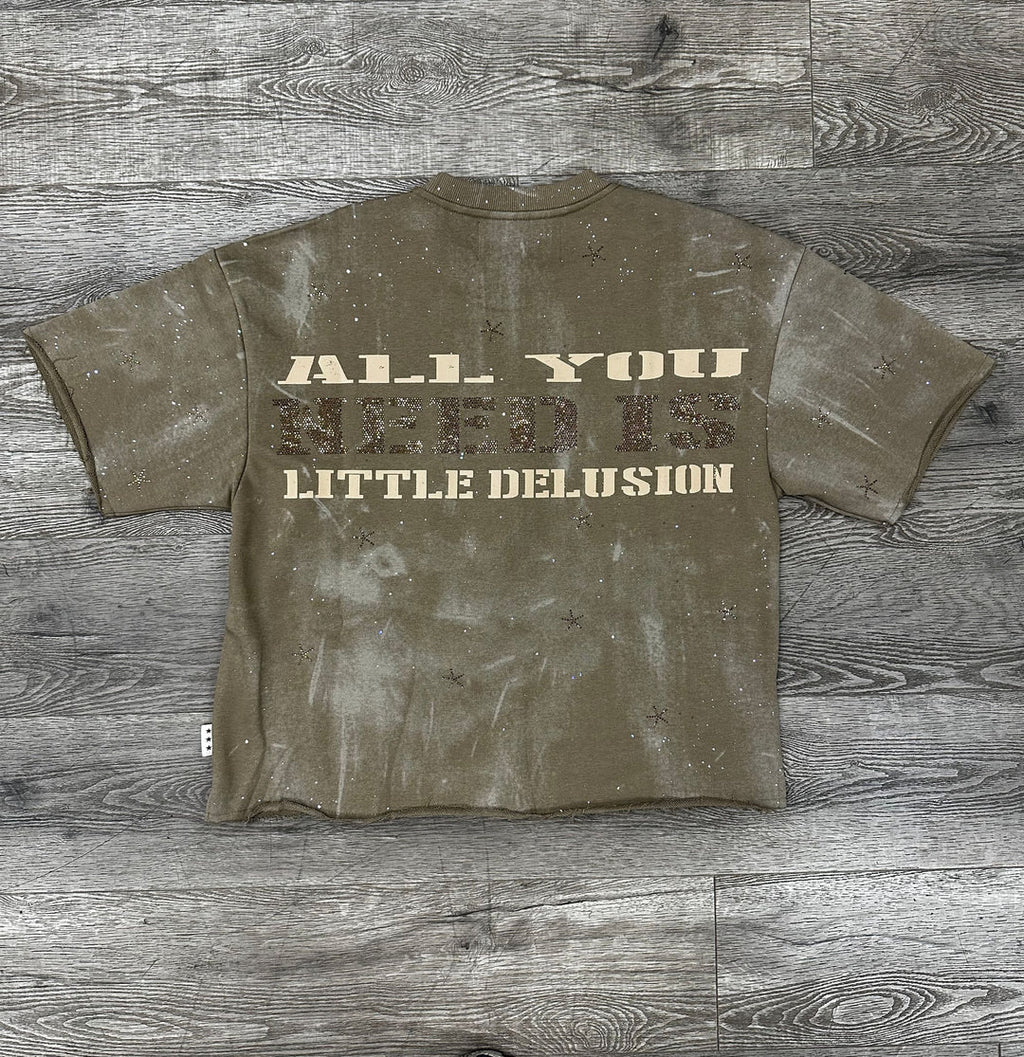 Delusion Graphic Cropped Tee
