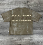 Delusion Graphic Cropped Tee