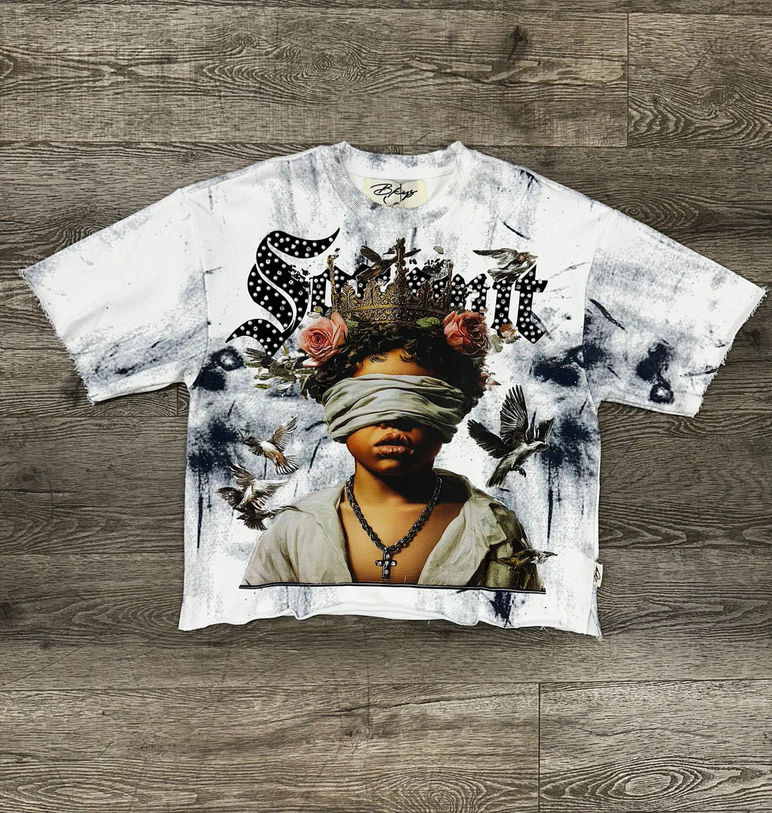 See No Evil Graphic Cropped Tee