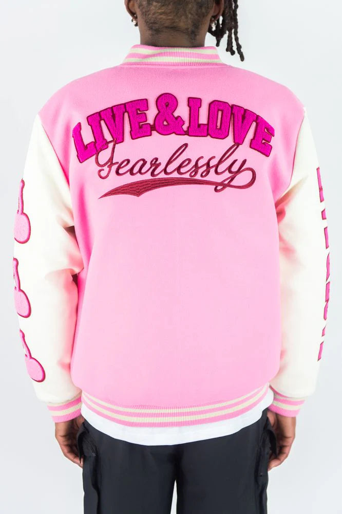 Live & Love Varsity Jacket