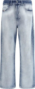 DIESEL Blue Cotton Bootcut Jeans