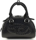 Diesel Black Calf Leather Bos Taurus Handbag