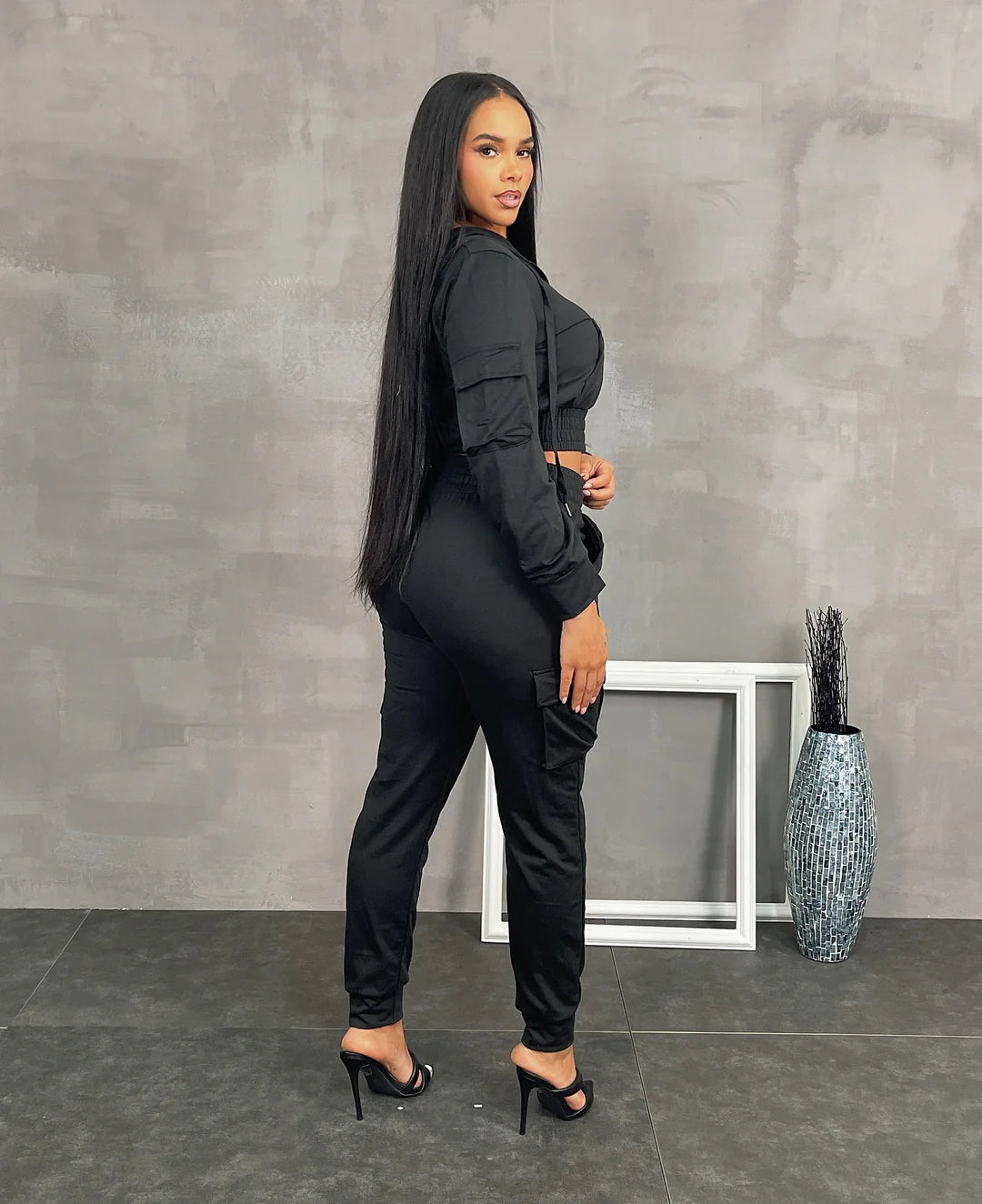 Your Benefit Crop Jogger Pants Set