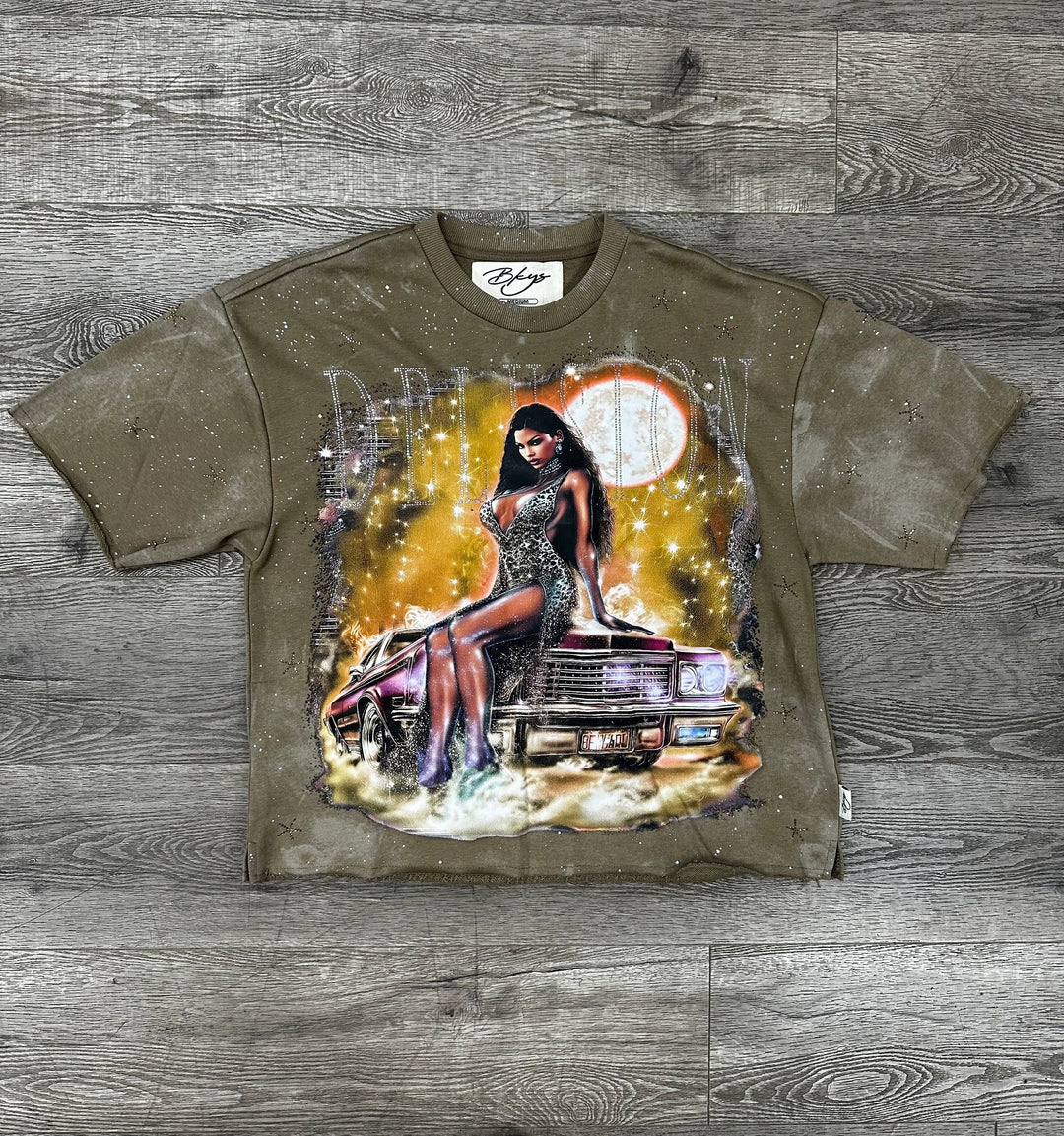 Delusion Graphic Cropped Tee