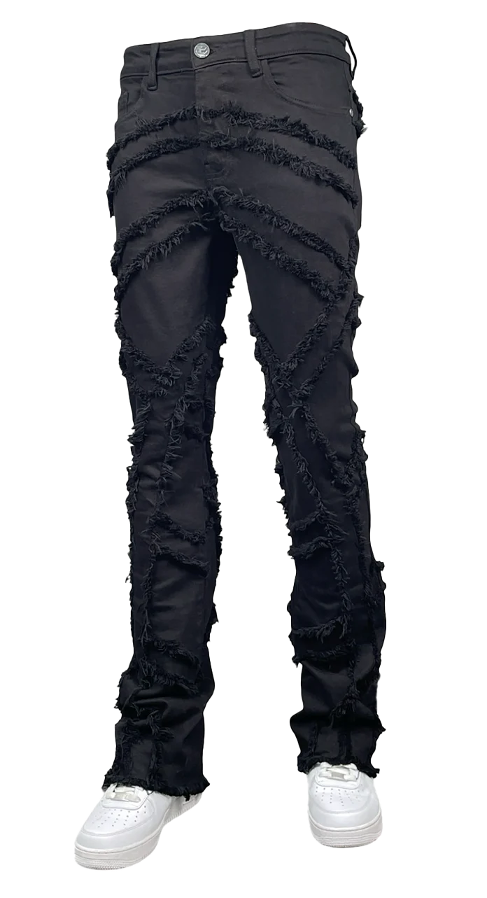 Double Crossed Arch Stack Jeans