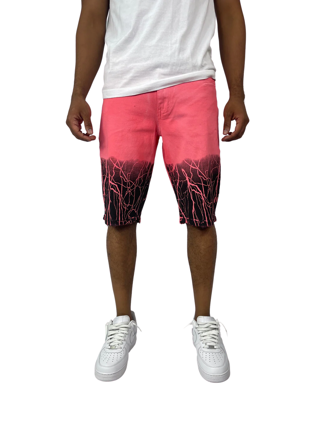 Struck By Lightning Denim Shorts