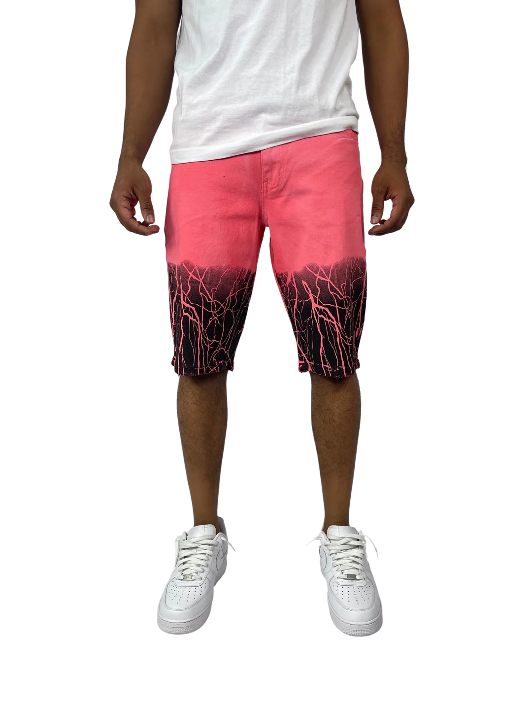 Struck By Lightning Denim Shorts