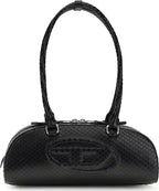 Diesel Black Calf Leather Bos Taurus Shoulder Bag