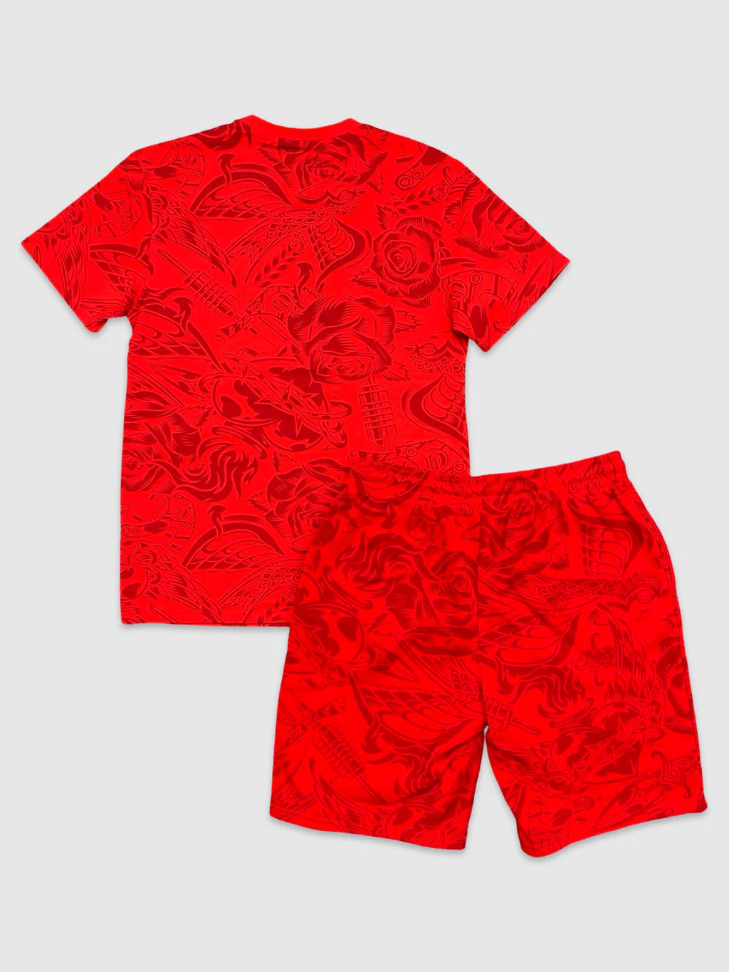 No Regrets Printed Shorts Set