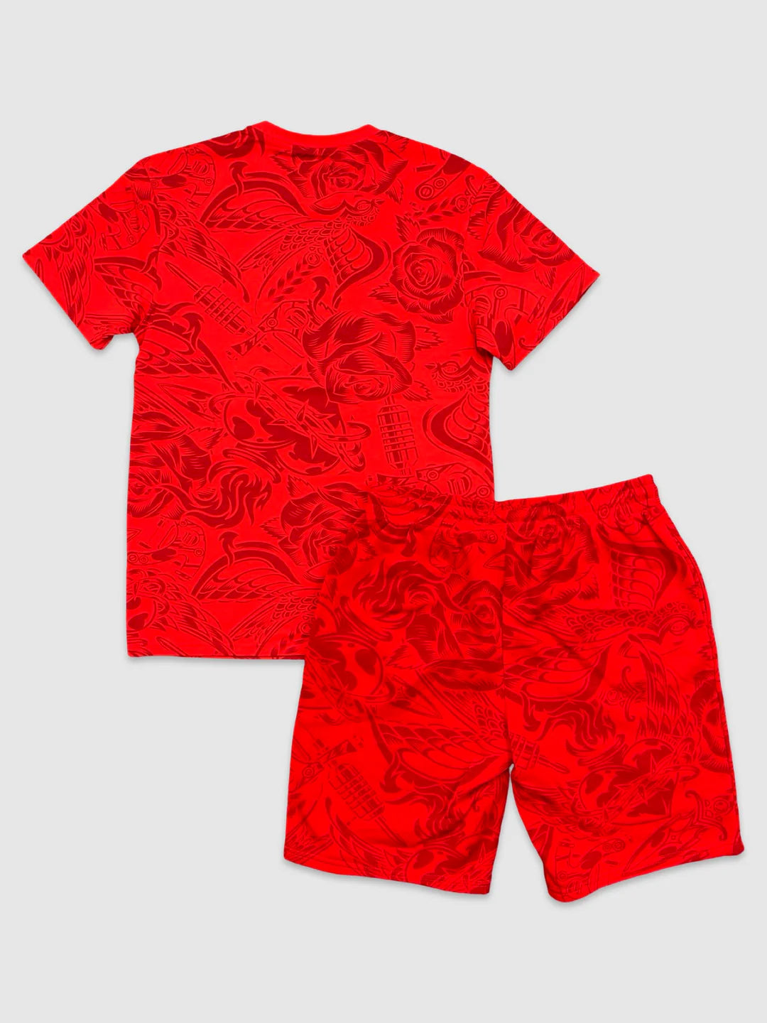 No Regrets Printed Shorts Set