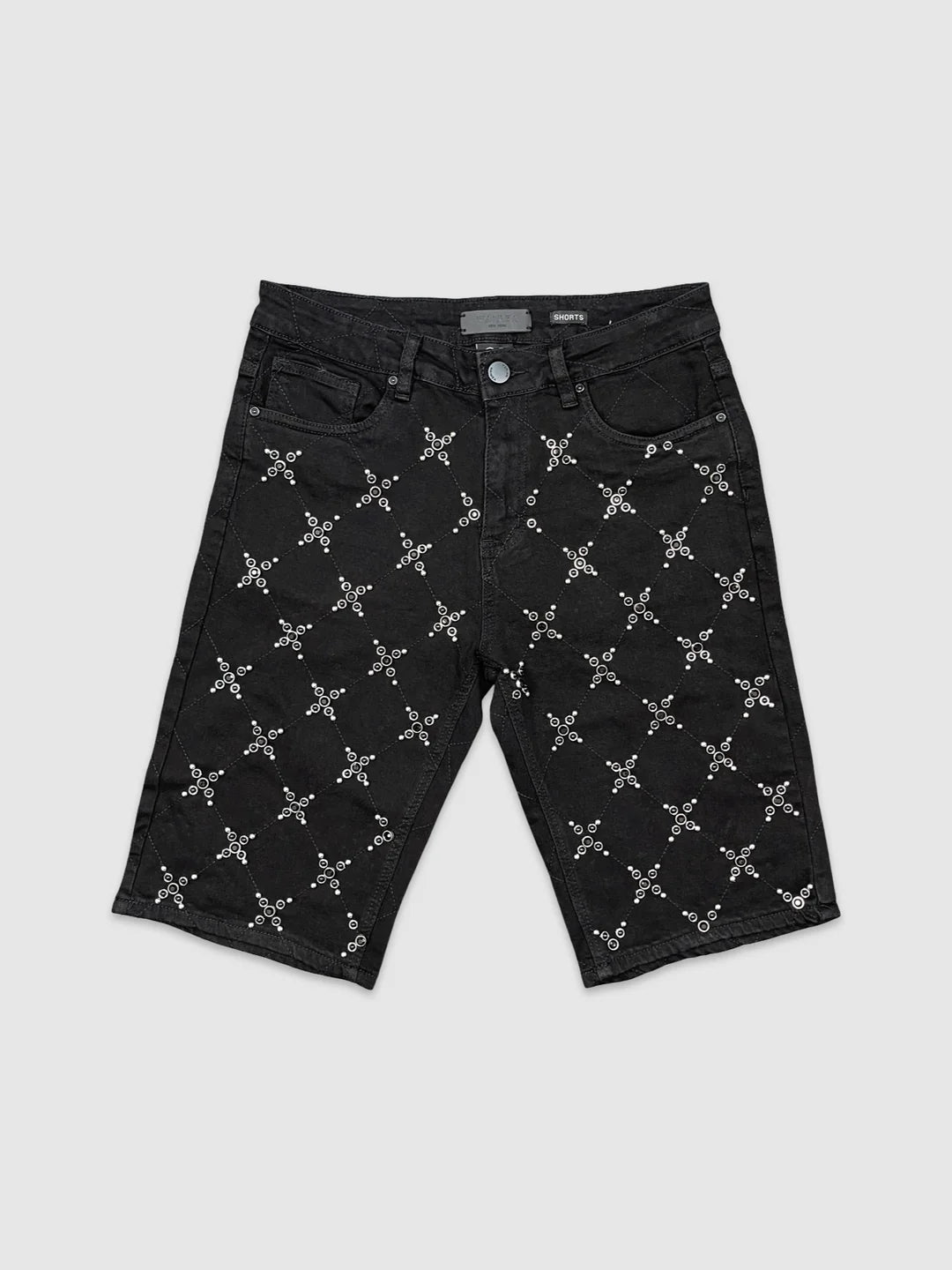 Diamond In the Ruff Denim Shorts