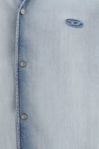 DIESEL Lyocell Blue Shortsleeved Shirt