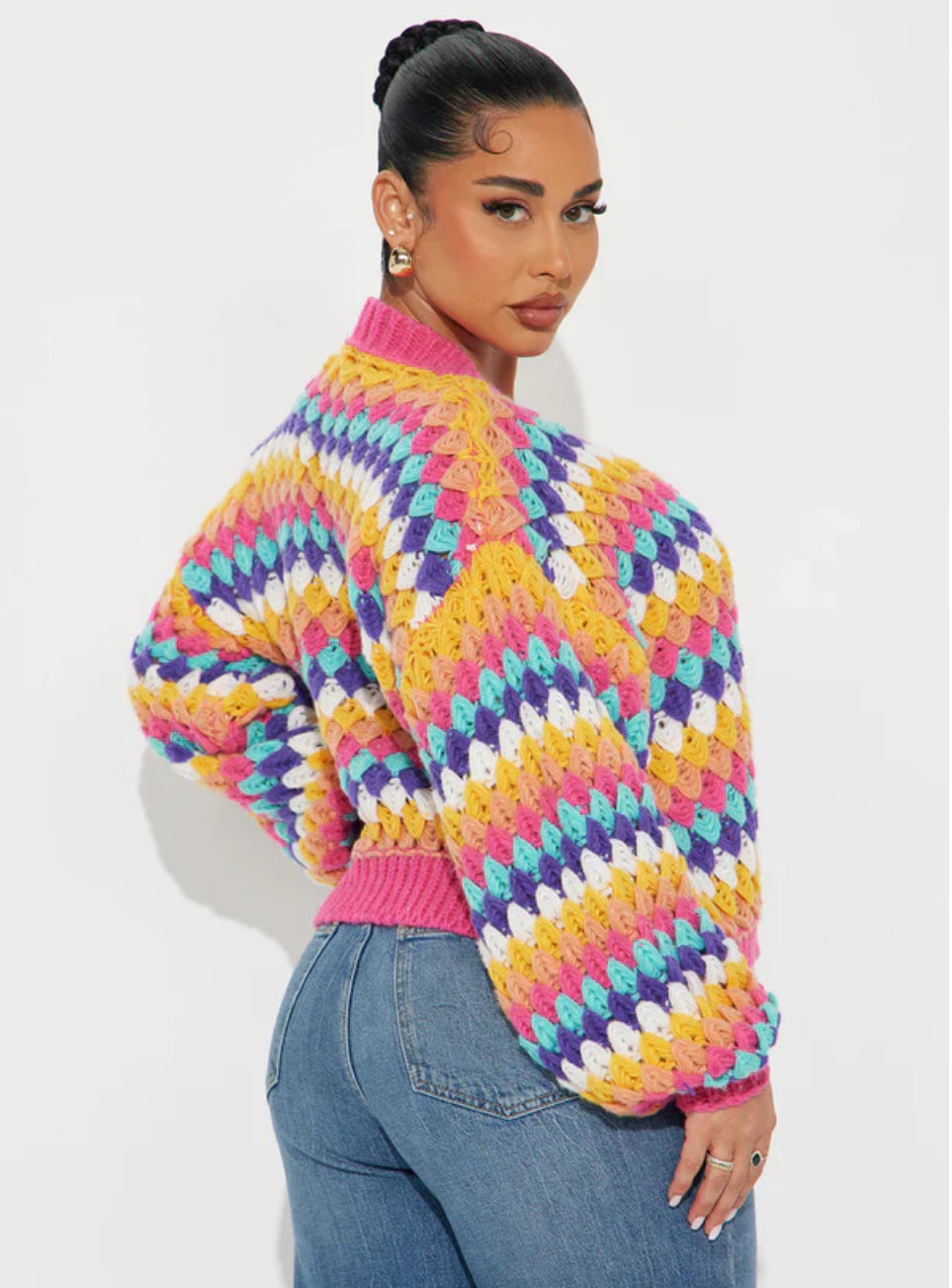 Living Color V Neck Sweater