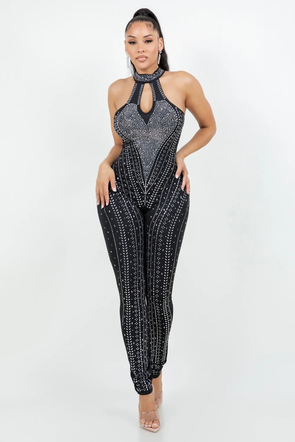Shining Star Halter Jumpsuit