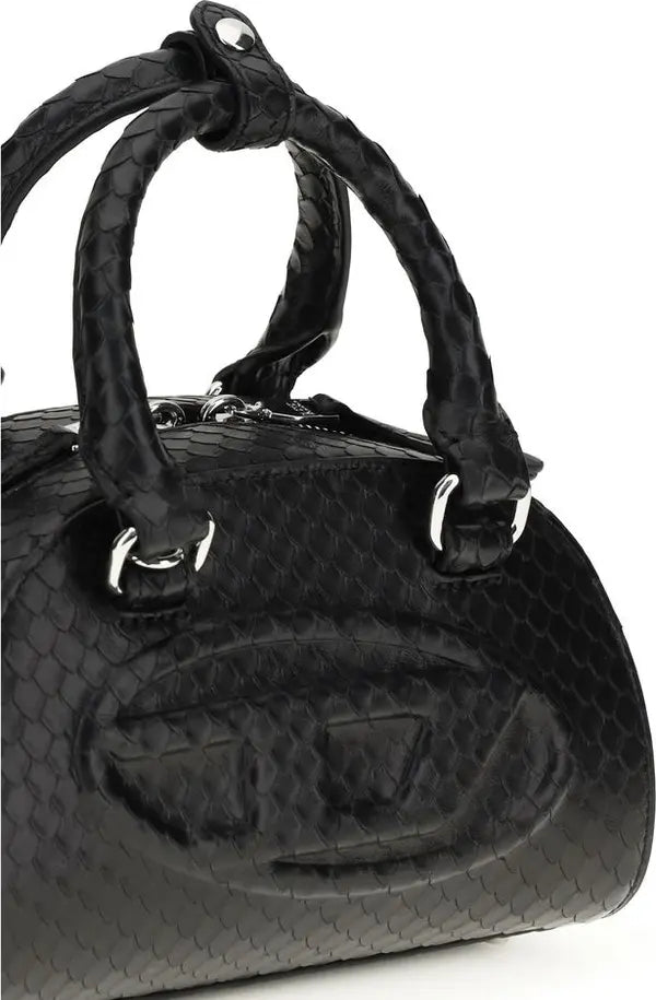 Diesel Black Calf Leather Bos Taurus Handbag