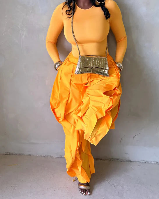 Avant Garde Ruffle Pants