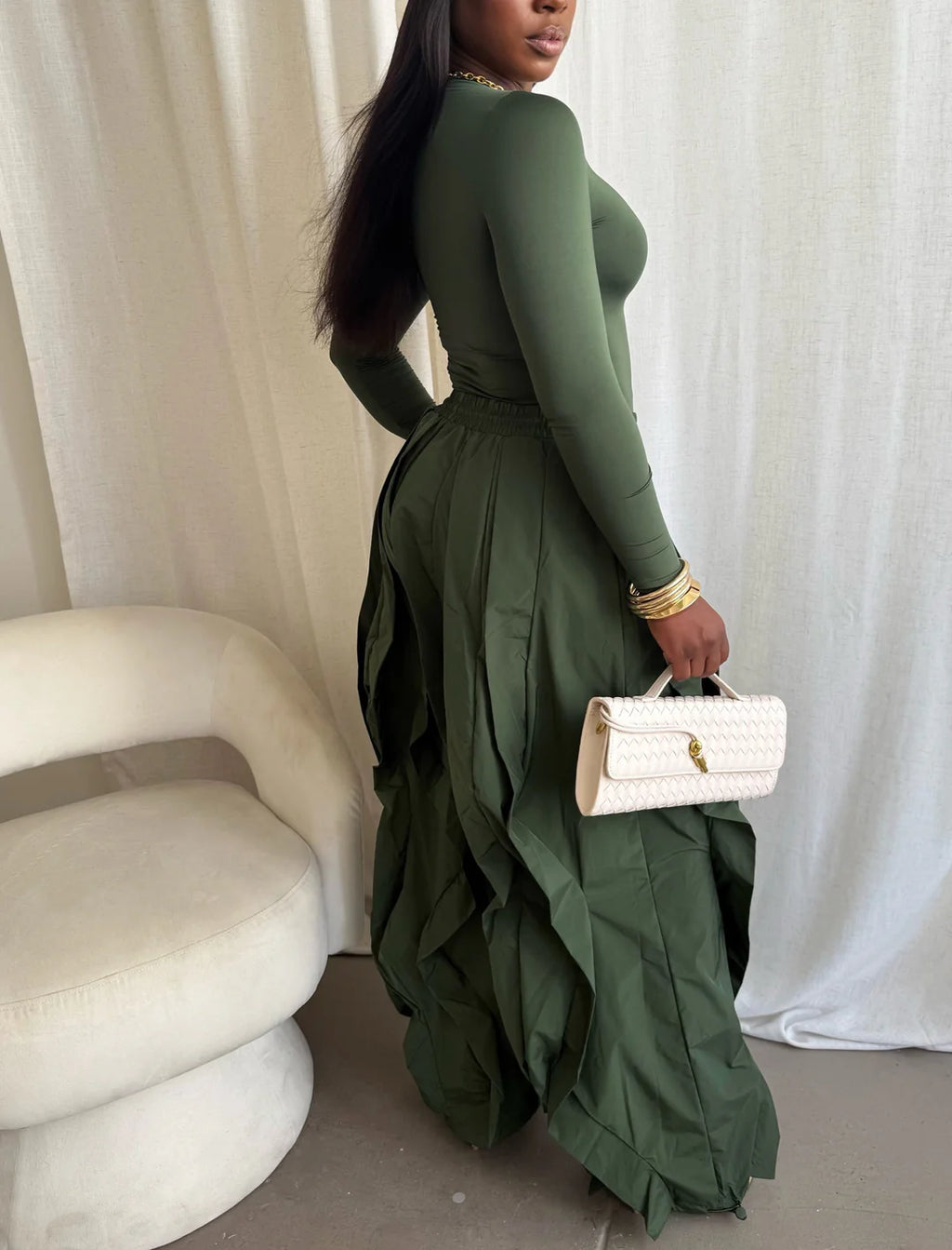 Avant Garde Ruffle Pants