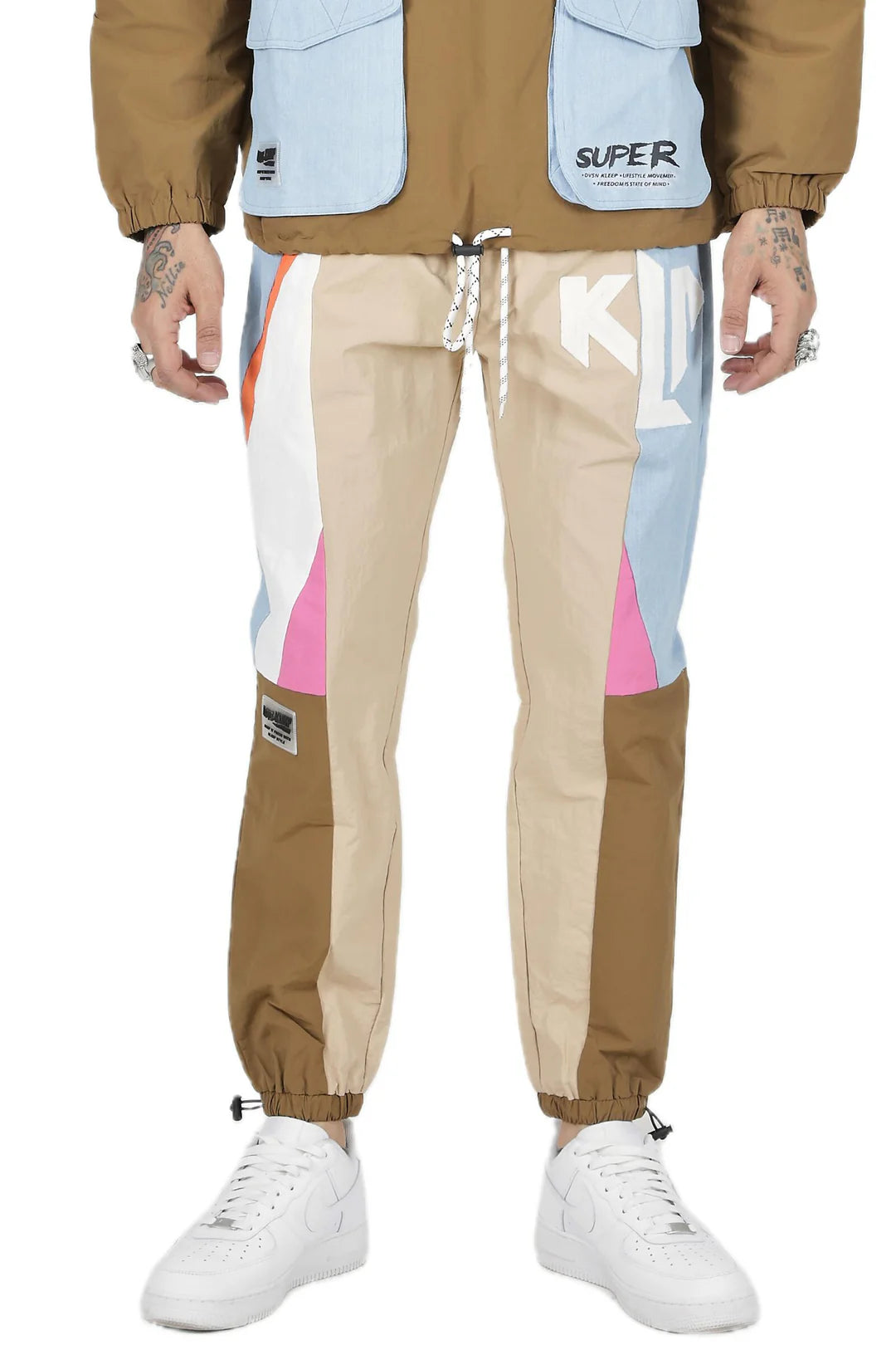 Supa Phresh Colorblock Anorak Pants Set