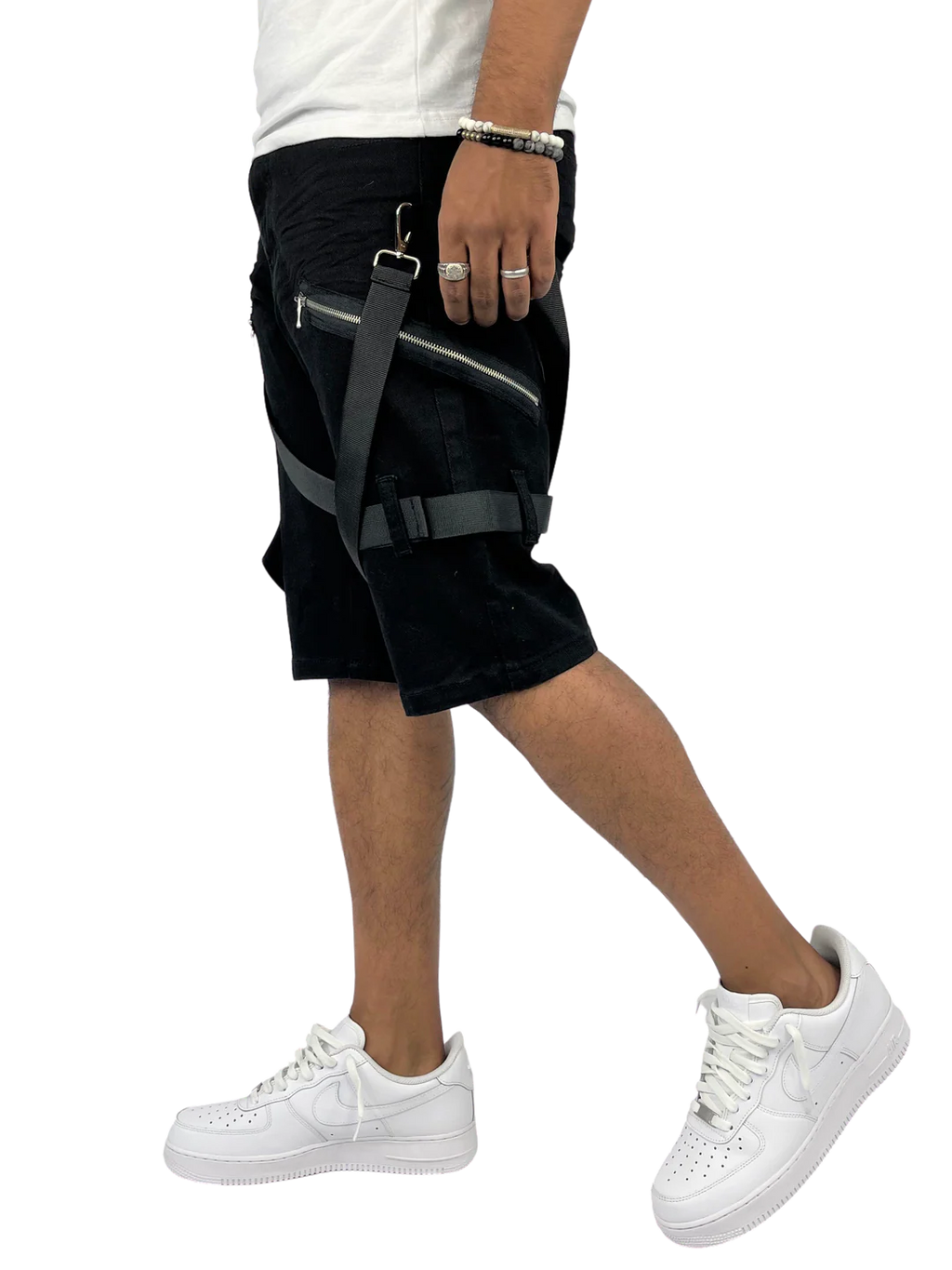 Strapped Up Cargo Shorts (Plus size)