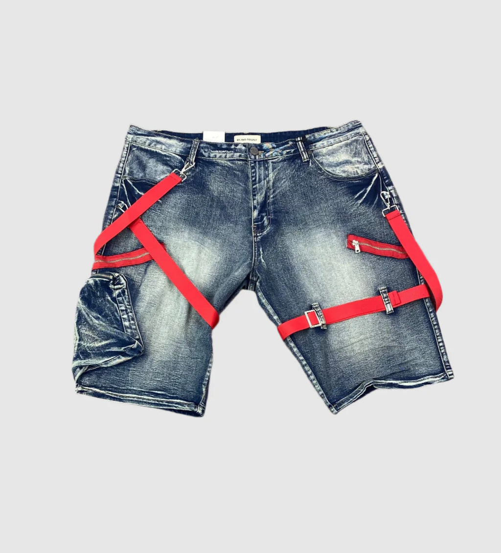 Strapped Up Cargo Shorts (Plus size)