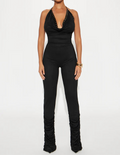 The One Ruched Halter Jumpsuit