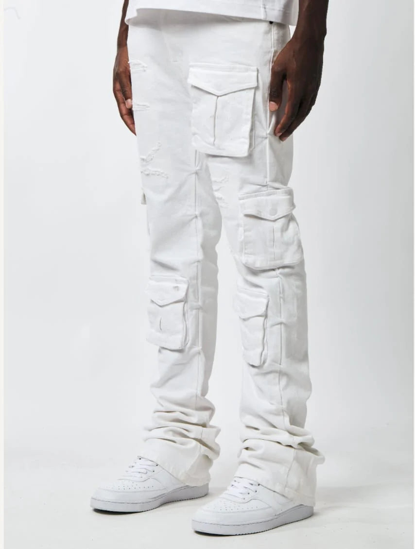 Paid Stacked Pocket Pants