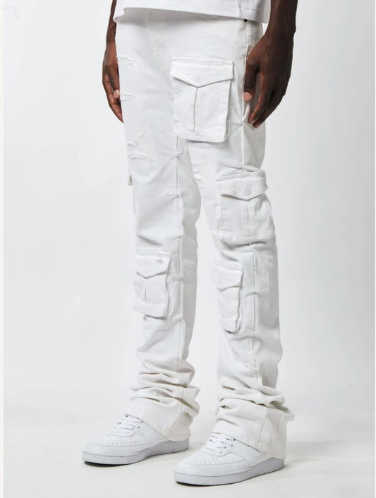 Paid Stacked Pocket Pants