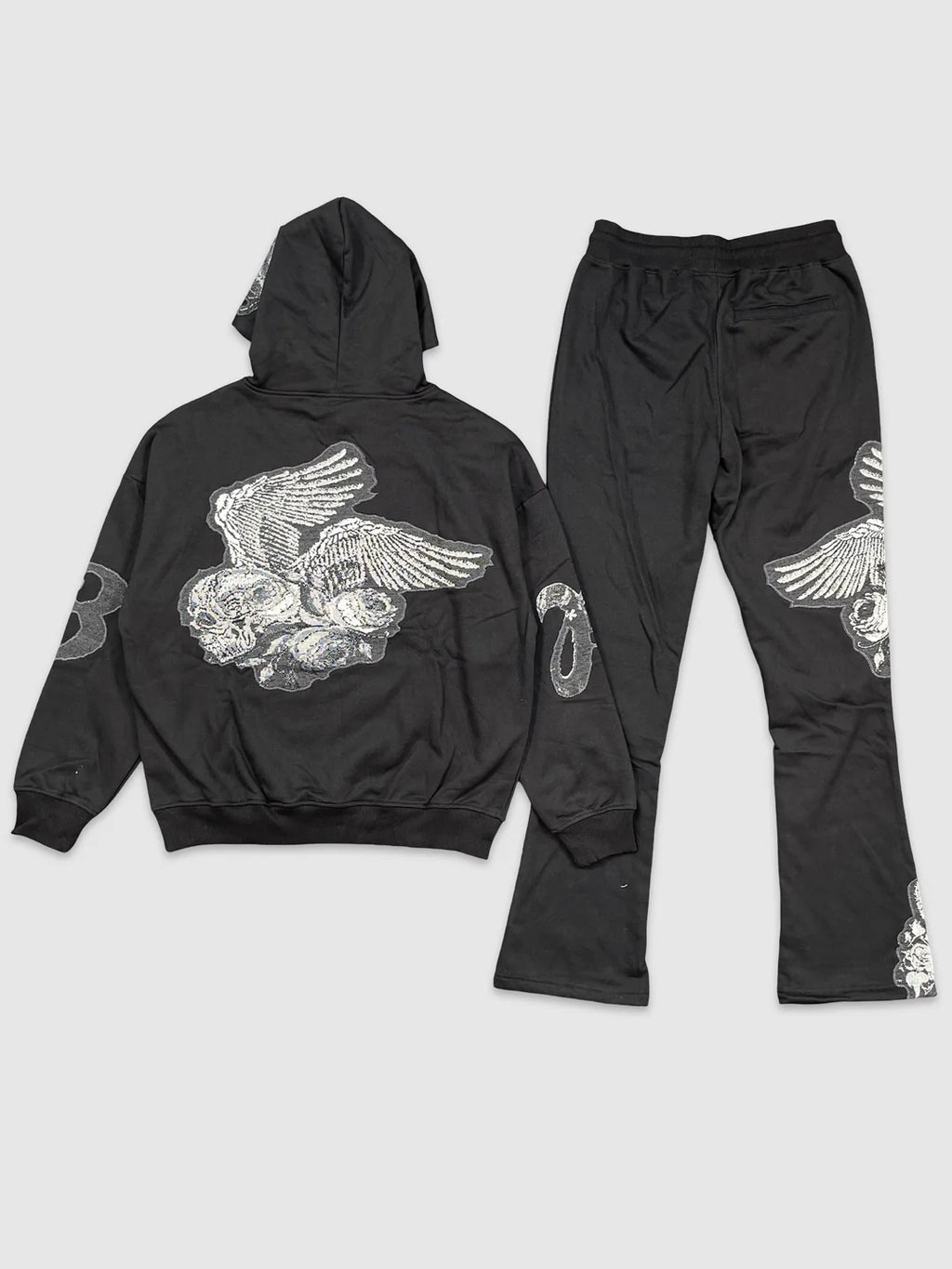 Rockstar Patch Hoodie Set