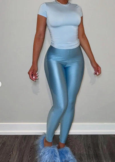 Powder Puff Leggings Set