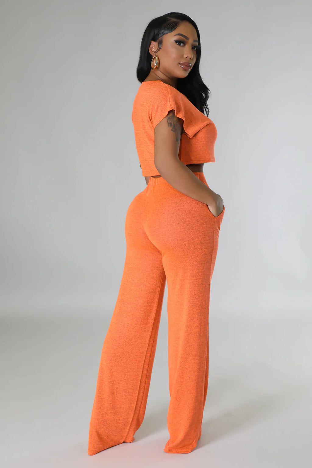 Wallflower Crop Top Pants Set