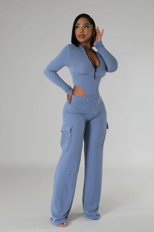 In Your Head Bodysuit & Pants Set