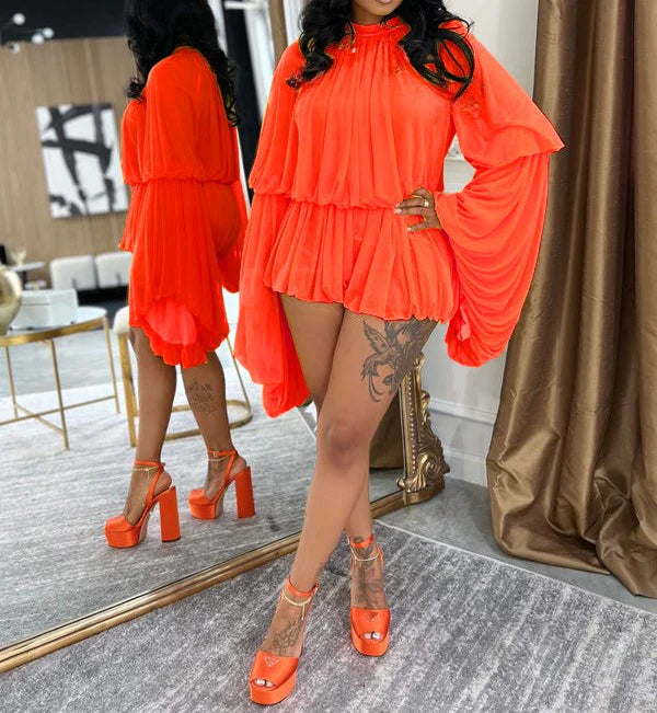 Alluring Draped Romper