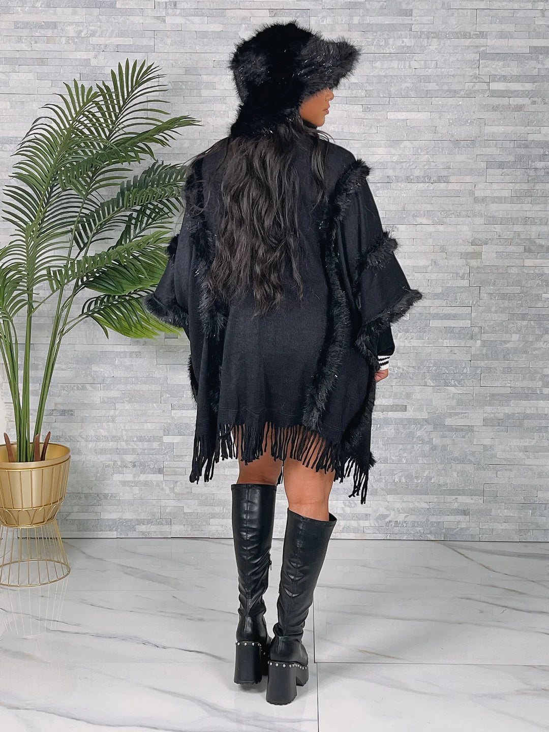 Miss Fabulous Faux Fur Shawl