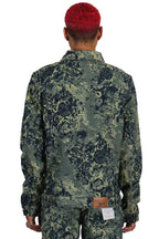King Of Roses Denim Print Jacket