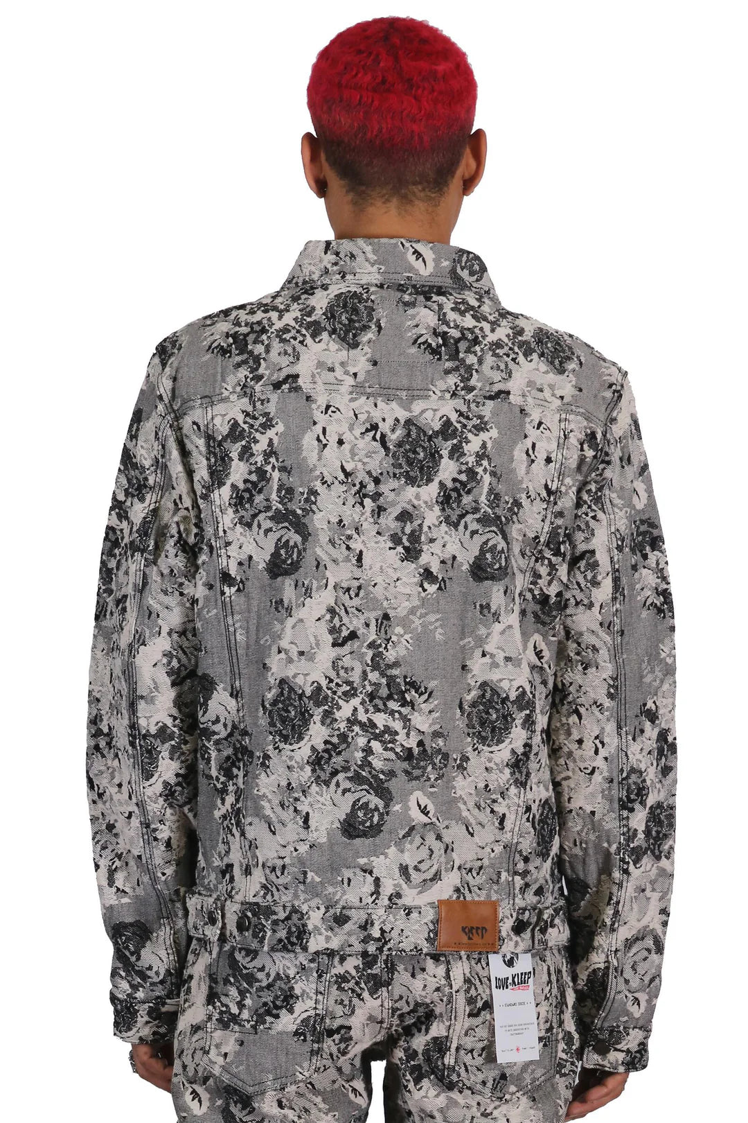 King Of Roses Denim Print Jacket