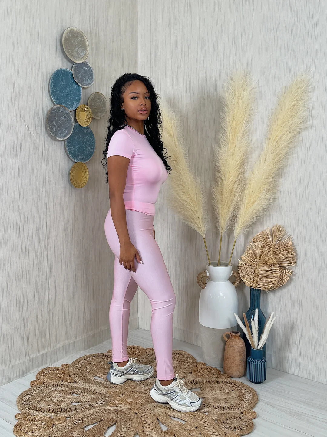 Powder Puff Leggings Set