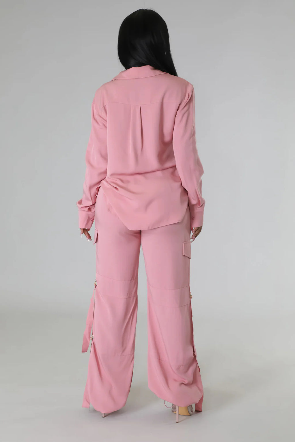 Business Casual Button Up Pants Set