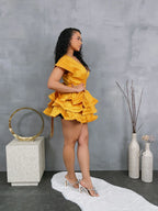 Life Of The Party V-Neck Ruffle Mini Dress