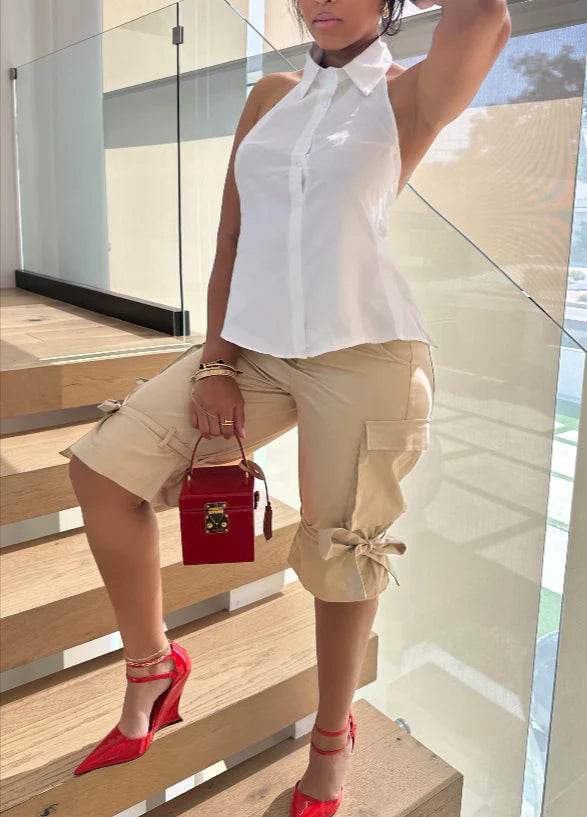 Stella Khaki Bermuda Shorts