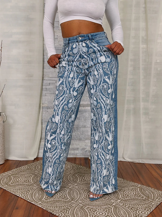 In The Wind Sequin Medium Wash Jeans