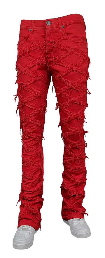 Bad To Tha Bone Frayed Jeans